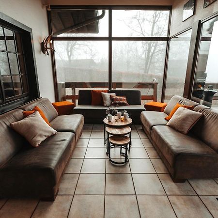 Le Grand Cerf 25 Pers, Malmedy- Chalet Rustique, Jardin Εξωτερικό φωτογραφία