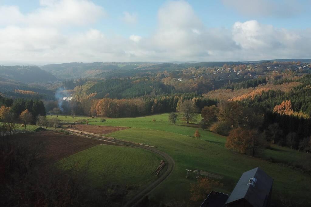 Le Grand Cerf 25 Pers, Malmedy- Chalet Rustique, Jardin Εξωτερικό φωτογραφία
