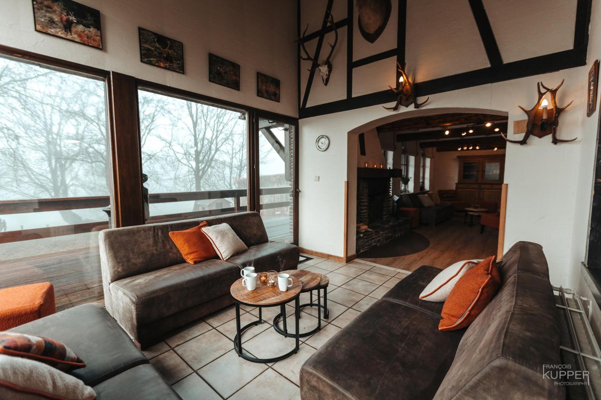 Le Grand Cerf 25 Pers, Malmedy- Chalet Rustique, Jardin Εξωτερικό φωτογραφία